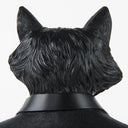 Murray 60L x 45W x 130H Black Painted Resin Fox in a Suit Bust - Default Title