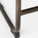 Berbick 21L x 25W x 38H Black Leather W Iron Frame Counter Stool - Default Title