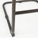 Berbick 43 Total Height Black Leather w Iron Frame Bar Stool - Default Title