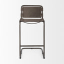 Berbick 43 Total Height BrownGray Suede w Iron Frame Bar Stool - Default Title
