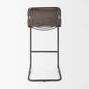 Berbick 43 Total Height BrownGray Suede w Iron Frame Bar Stool - Default Title