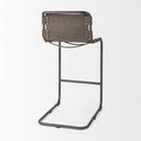 Berbick 43 Total Height BrownGray Suede w Iron Frame Bar Stool - Default Title