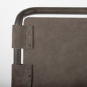 Berbick 43 Total Height BrownGray Suede w Iron Frame Bar Stool - Default Title