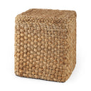 Aylin 165 Square Brown Jute Pouf - Default Title