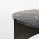 Reinhold III Black Marble Top Iron Coffee Table - Default Title