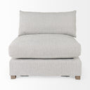 Valence 382L x 386W x 283H Light Gray Armless Sectional Piece - Default Title