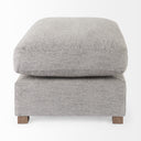 Valence 386L x 260W x 177H Medium Gray 23 Ottoman Sectional Piece - Default Title