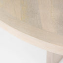Liesl 54L x 540W x 300H Barely Gray Finished Wood W Circular Top Dining Table - Default Title