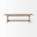 Aida 18H Light Gray Wood Dining Bench - Default Title