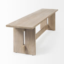 Aida 18H Light Gray Wood Dining Bench - Default Title
