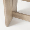 Aida 18H Light Gray Wood Dining Bench - Default Title