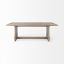 Aida 84L Light Gray Wood Dining Table - Default Title