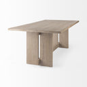 Aida 84L Light Gray Wood Dining Table - Default Title