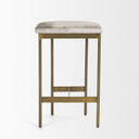 Millie 1675 X 1775 X 2625 Hair-on-hide Seat W Gold Metal Frame Counter Stool - Default Title