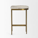 Millie 1675 X 1775 X 2625 Hair-on-hide Seat W Gold Metal Frame Counter Stool - Default Title