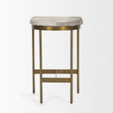Millie 1675 X 1775 X 2625 Hair-on-hide Seat W Gold Metal Frame Counter Stool - Default Title