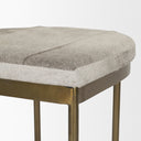 Millie 1675 X 1775 X 2625 Hair-on-hide Seat W Gold Metal Frame Counter Stool - Default Title