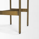 Millie 1675 X 1775 X 2625 Hair-on-hide Seat W Gold Metal Frame Counter Stool - Default Title
