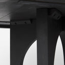 Liesl 54L x 540W x 300H Black Wood W Circular Top Dining Table - Default Title