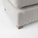Valence 386L x 386W x 177H Light Gray Full Size Ottoman Sectional Piece - Default Title