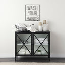 Aurelia Two Door Glass Cabinet - Default Title