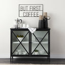 Aurelia Two Door Glass Cabinet - Default Title