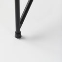 Leonidas 285L x 295W x 340H Black Faux Leather Seat W Black Metal Frame Accent Chair - Default Title