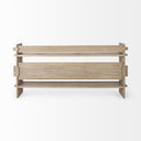 Aida Light Gray Wood Console Table - Default Title