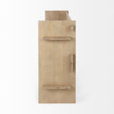 Aida Light Brown Wood Console Table - Default Title