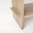 Aida Light Brown Wood Console Table - Default Title