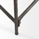 Lorlei I 530 X 350 X 155 White Marble Top W X-Shaped Gray Iron Base Coffee Table - Default Title