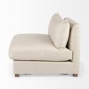 Valence 382L x 386W x 283H Beige Armless Sectional Piece - Default Title