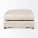 Valence 386L x 386W x 177H Beige Full Size Ottoman Sectional Piece - Default Title