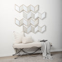 Lacey 13 x 21 BeigeWhite Decorative Pillow Cover - Default Title