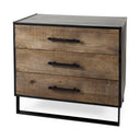 Alvin 345L x 215W x 300H Wood WMetal Framing Accent Cabinet - Default Title
