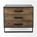 Alvin 345L x 215W x 300H Wood WMetal Framing Accent Cabinet - Default Title