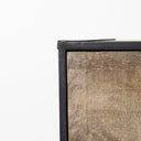 Alvin 345L x 215W x 300H Wood WMetal Framing Accent Cabinet - Default Title