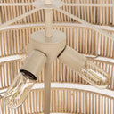 Marimba 40 L x 40 W x 24 H Natural Cane 6 Tier Chandelier - Default Title