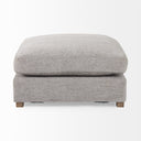 Valence 386L x 386W x 177H Medium Gray Full Size Ottoman Sectional Piece - Default Title