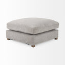 Valence 386L x 386W x 177H Medium Gray Full Size Ottoman Sectional Piece - Default Title