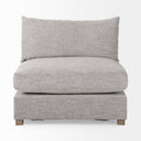 Valence 382L x 386W x 283H Medium Gray Armless Sectional Piece - Default Title