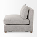Valence 382L x 386W x 283H Medium Gray Armless Sectional Piece - Default Title