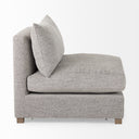 Valence 382L x 386W x 283H Medium Gray Armless Sectional Piece - Default Title