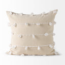 Erica 20 x 20 Cream With White Detail Decorative Pillow Cover - Default Title