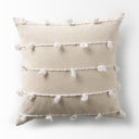 Erica 20 x 20 Cream With White Detail Decorative Pillow Cover - Default Title