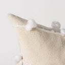Erica 20 x 20 Cream With White Detail Decorative Pillow Cover - Default Title