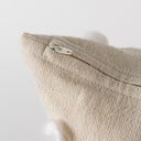 Erica 20 x 20 Cream With White Detail Decorative Pillow Cover - Default Title