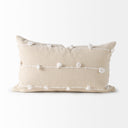 Erica 13 x 21 Cream With White Detail Decorative Pillow Cover - Default Title
