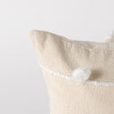 Erica 13 x 21 Cream With White Detail Decorative Pillow Cover - Default Title