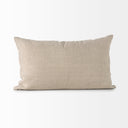 Lacey 13 x 21 BeigeWhite Decorative Pillow Cover - Default Title